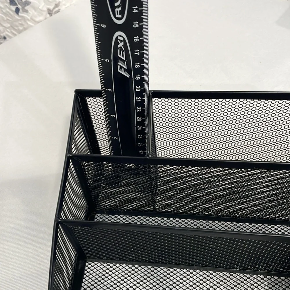 Black Mesh Desk Organizer